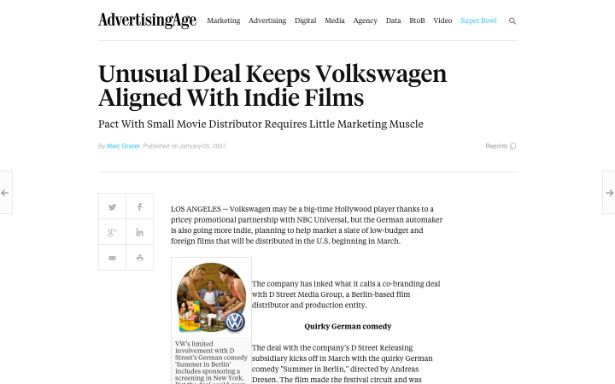 Volkswagen and D Street Aligns